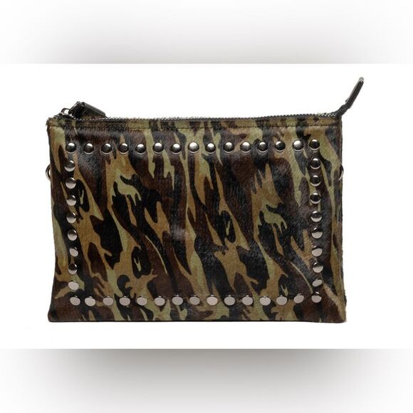 LAGGO Handbags - LAGGO Camo City Bag Studded Leather Pouch Crossbody Made in the USA